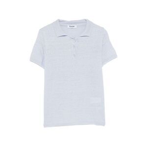 Base Women Linen And Cotton Blend Polo Shirt